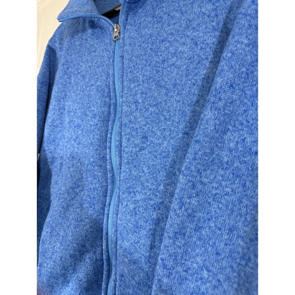 Eddie Bauer Womens XL Blue Fleece Full Zip Jacket Outdoor Activewear - Picture 10 of 10